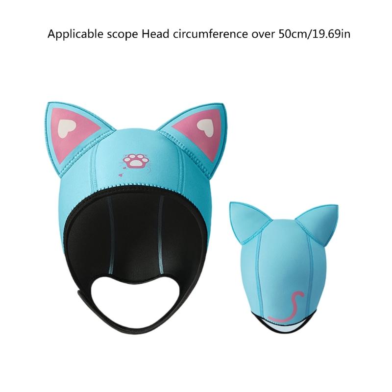 3mm Neoprene Wetsuit Hood Hat Diving Hat for Snorkeling Swimming