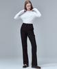 MALOUPE 2138 Brushed Stretch Slim Bootcut Pants (Black)