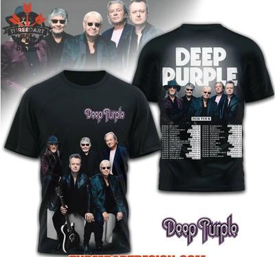 T-shirt 3D Deep Purple Tour 2026