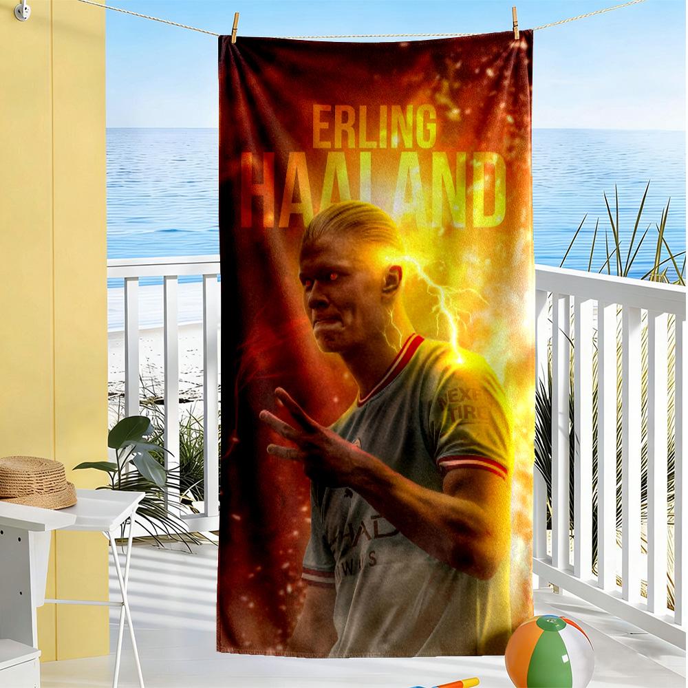 Football Heroes Horses Beach Towel Soft Durable Quick-Dry Comfortable Lightweight Suitable for Swimming, Gym, Camping, Yoga Vacation