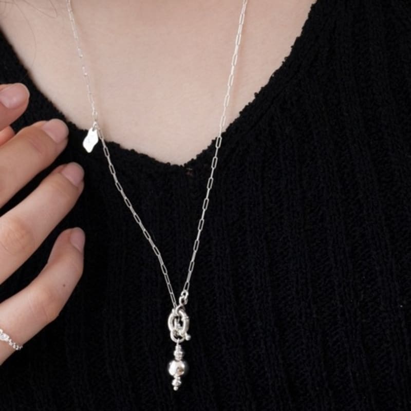 BEFORE MOONRISE [Silver 925] Lovely Berry Long Necklace SN32