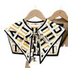 Silk Draped Women's Shoulder Scarf Shawl Collar with Neck Protection & Decorative Knotting