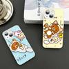 Rilakkuma Anime Cute Cartoon Tempered Glass For Iphone 14 13 12 11 Pro Mini XS MAX 14Plus X XS XR Fundas