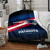 1pc Blanket - Patriot Logo Print Design,Lightweight Blanket for Sofa,Bed- Soft &Warm,Gift for All Seasons