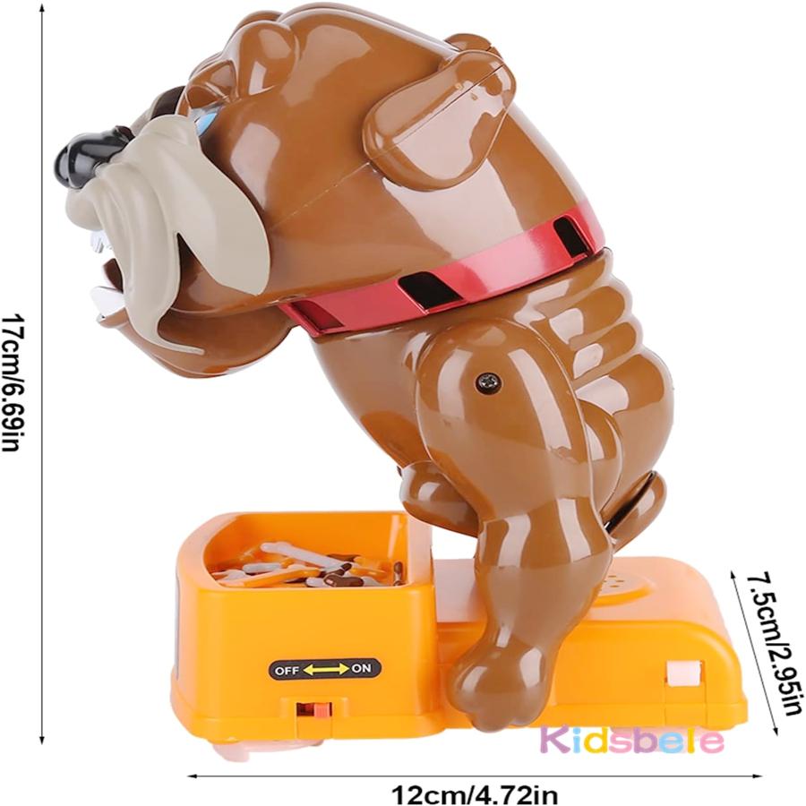 Dog Bite Finger Toy Stealing Bone Tricky Toy Parent-child Interactive Challenge Games Electric Bulldog Novelty Prank Board Game
