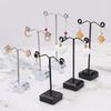 Hoop Hanger Stud Earring Metal Arcrylic Jewelry Organizer Girls Women Rack Convenient Display Stand Holder Container