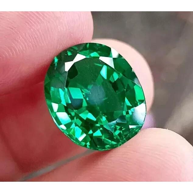 Natural Awesome Green Emerald Oval 10-12 Ct Certified Beautiful Loose Gemstone