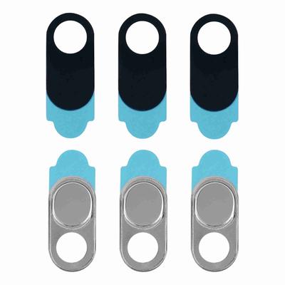 3pcs Metal Lens   Camera Privacy   Sticker Webcam Cover For Smartphone Tablets(Black)