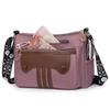 Women's Patchwork Shoulder Bag Large Capacity Nylon Crossbody Bag