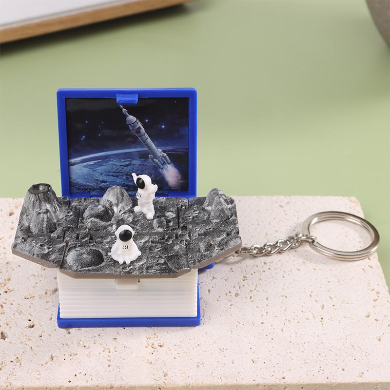 

3D Magic Castle Mystery World Складная книга-брелок Pop Up Finger Handheld Game