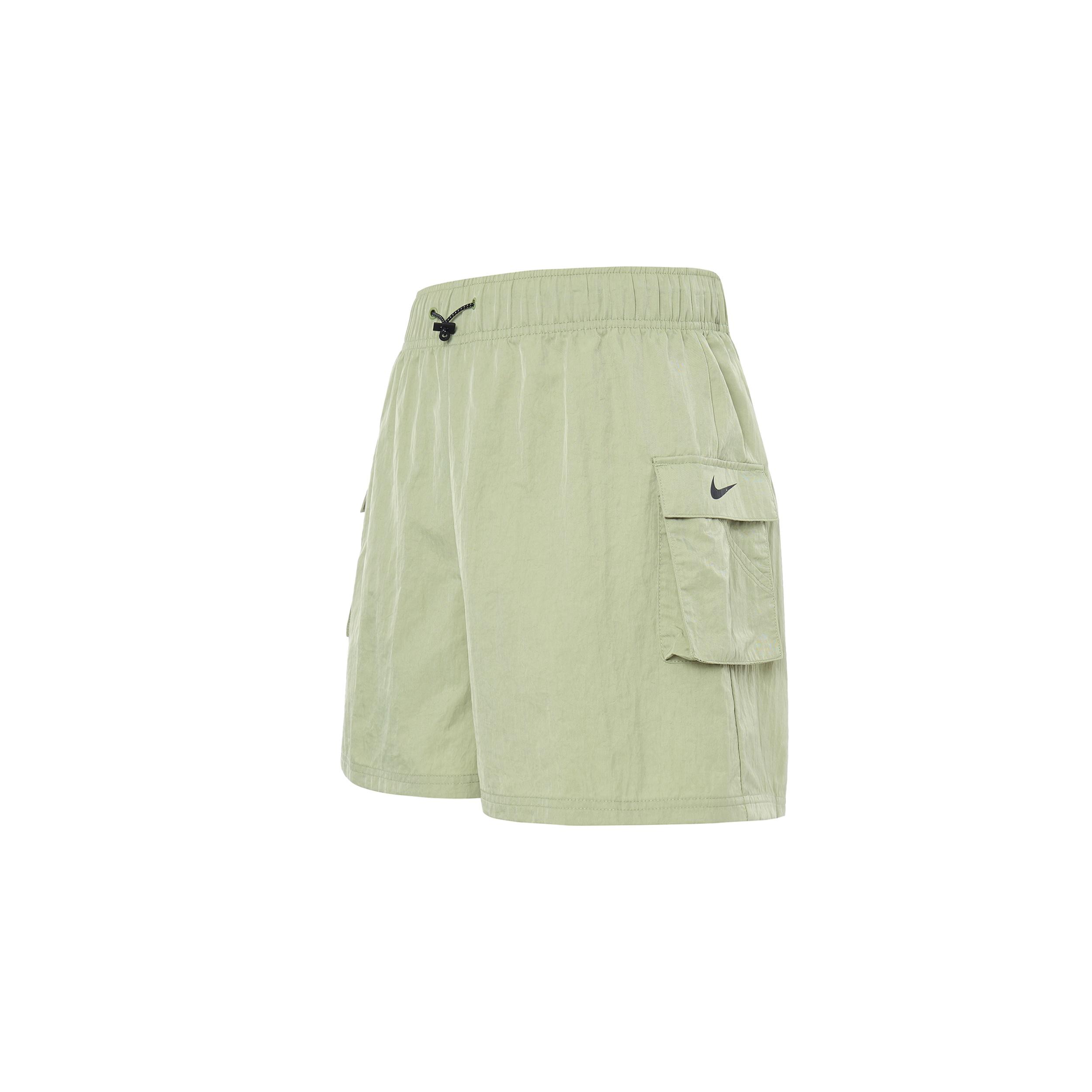 (WMNS) Nike Sportswear Essential Woven High-Rise Shorts Oil Green Women s DM6248-386 XL
