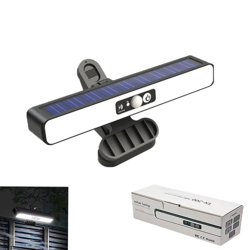 New Outdoor Solar Clip On Light With Motion Sensor IP65 Waterproof Fence Lights With 36 LEDs Portable Solar Powered Security