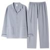 Spring And Autumn Long Sleeve Pajamas Men'S Pure Cotton Men'S Loungewear Autumn Men'S Autumn And Winter Large Size Men'S Cotton Casual Suit