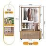 Movable Bamboo Coat and Clothes Rack