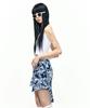 Eipeuleonwei Western Rose Pleated Wrap Skirt