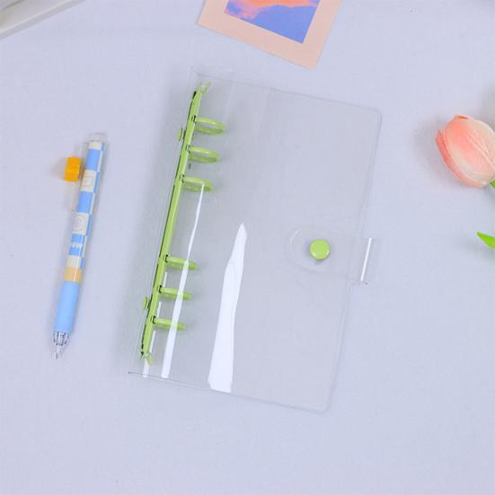 Waterproof Ledger Soft Cover Book A7/A6 Binder Clear A6 Budget Binder Soft Notebook Transparent Shell Office Supplies