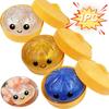 Glitter Dumplings Squishy Toy with Steamer Soft Steamed Stuffed Bun Squishy Pinch Le Slow Resilience Fidget
