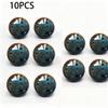 33mm Vintage Blue Ceramic Knob Polished Metal Finish Antique Drawer Pulls for Cabinet Doors Home Decor Handles