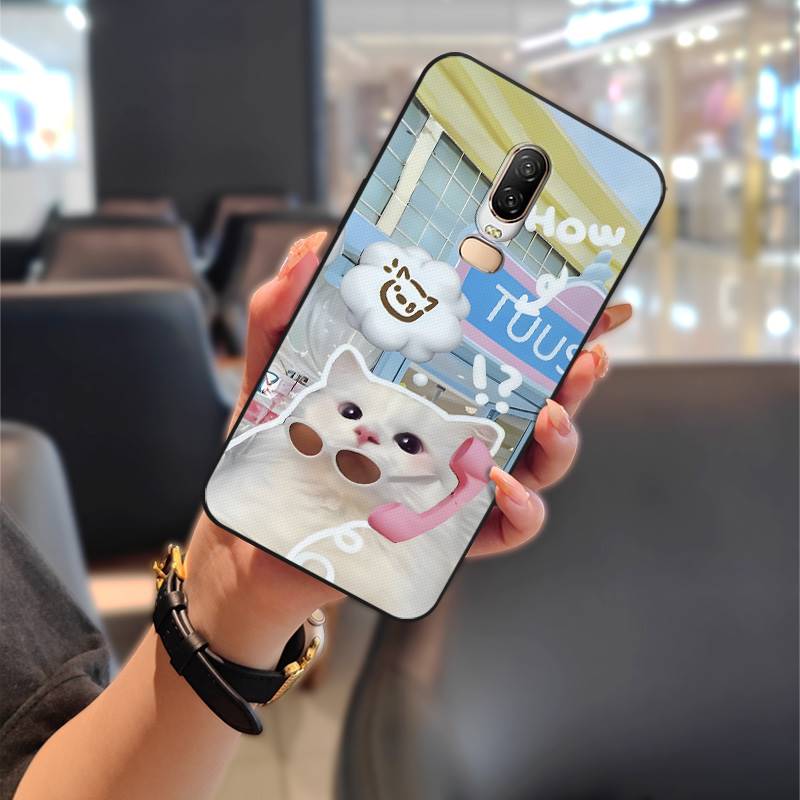 Full wrap Soft case Phone Case For OnePlus 6/1+6 Graffiti Fashion Design Phone Pouch Anti-knock TPU Couple Waterproof