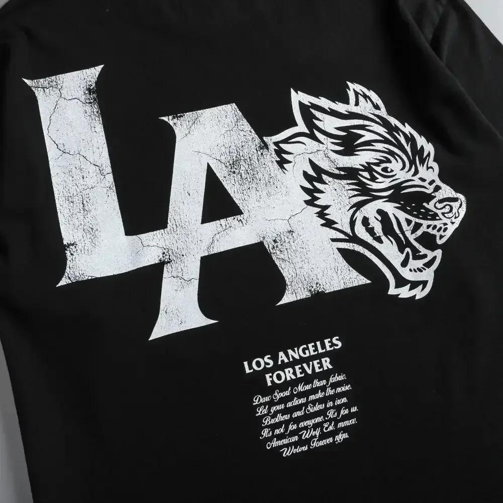 Darc Sport Tričko Fitness Krátký Rukáv Vlci Grafický Potisk Tričko Posilovna Nadměrné Pánské Topy Letní Móda Kulatý Výstřih Dámská Trička