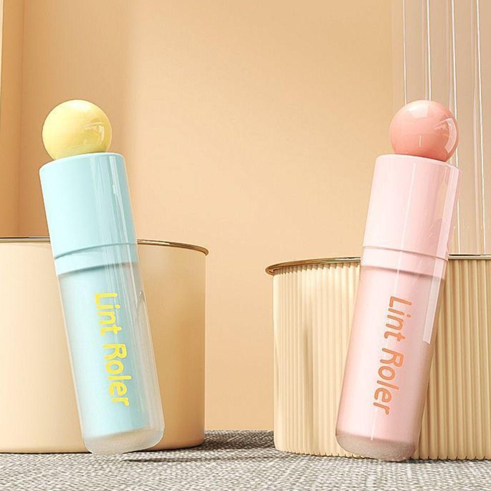 2in1 Clothes Hair Sticky Roller Dopamine Washable Lint Remover Extendable Dust Removal Garment Hair Scraper for Home&Travel