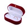 Velvet Jewelry Box: Elegant Gift Box for Rings, Necklaces, and Pendants with Gold Buckle