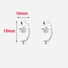 Real 925 Sterling Silver Zircon Clover Bead Screw Plant Stud Earrings For Women Classic Fine Jewelry Light Luxury Accessories