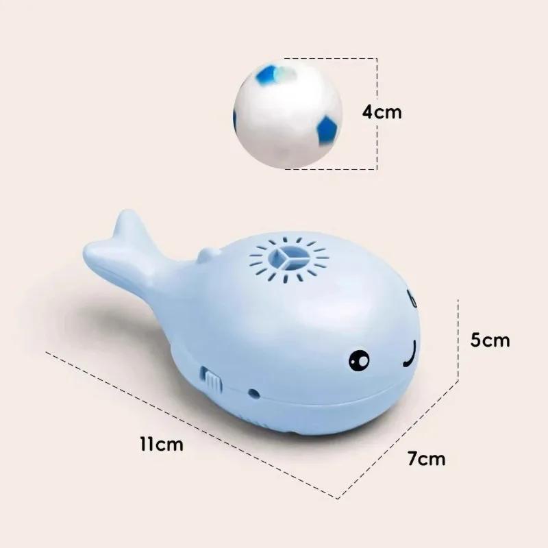 Electric Floating Ball Pet Toy- Whale - Shaped, USB-Powered with Fan & Hovering Ball, Compact Design for Fun & Cooling