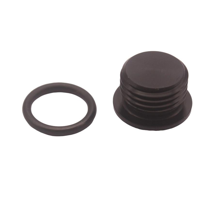 Universal Black Alloy Aluminum 10 AN 10 -AN 5/8" ORB Socket Plug with O ring
