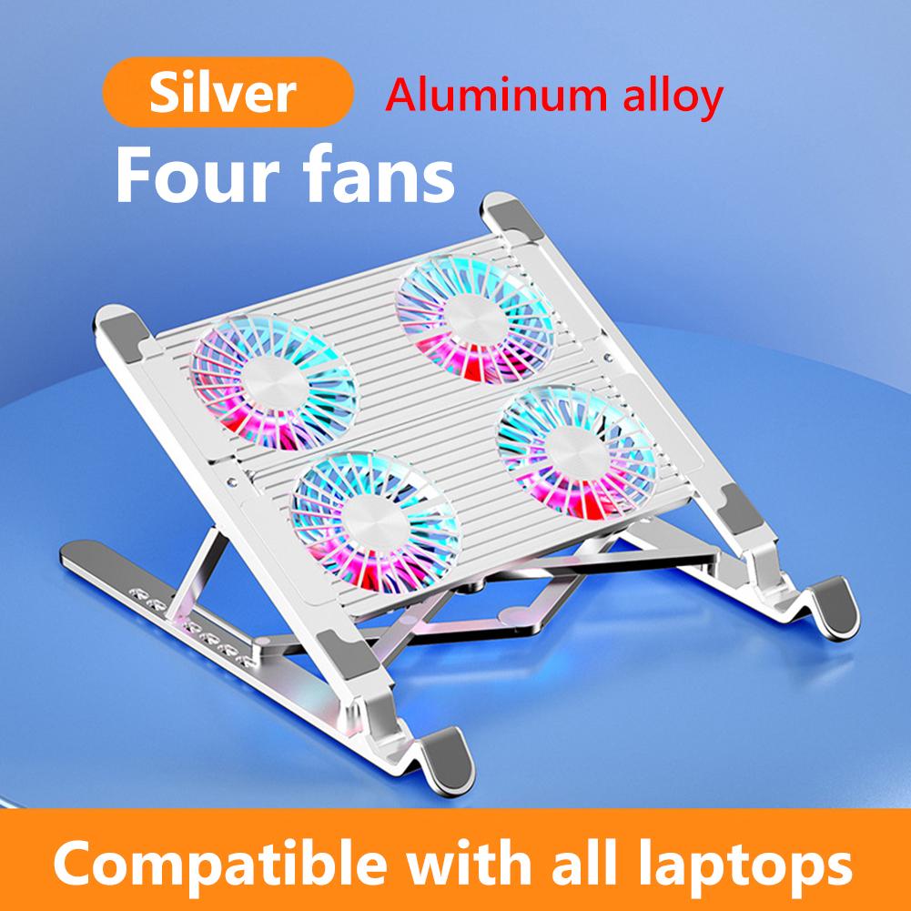 New Laptop Cooler Base Stand Portable Laptop Cooling Fan with 2/4 Fans Adjustable Notebook Stand for 11-17.3 Inch Laptops