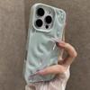 Luxury Soft Silicone Wave Fold Pattern Phone Case For iPhone 17 Air 11 12 13 14 15 16 17 Pro Max Plus Candy Bumper Back Cover