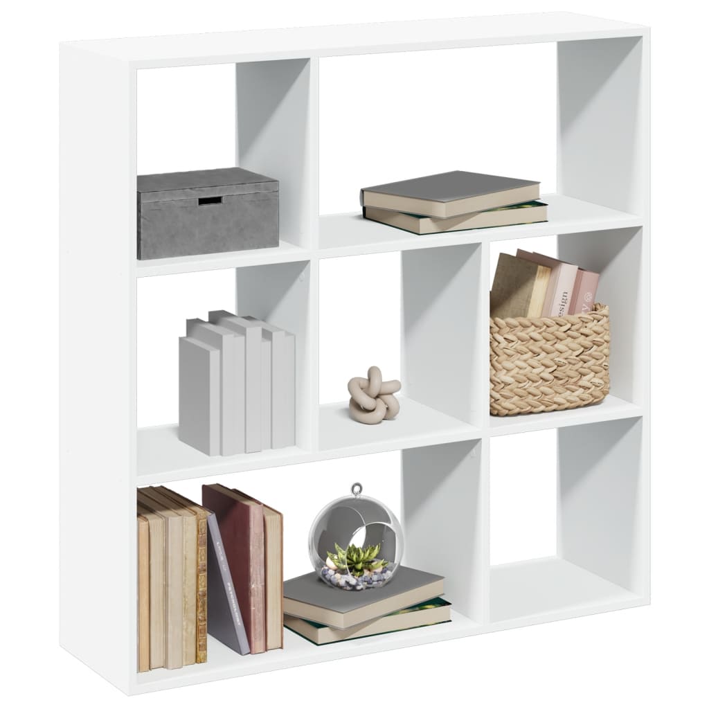Room Divider Bookshelf White 102 x 29 x 103.5 cm Engineered Wood