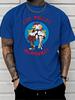 Los Pollos Herunisexos Chicken Cartoon Graphic Unisexs Cotton Crew Neck Tee Short Sleeve Loose Casual Daily Street Male Wear Top