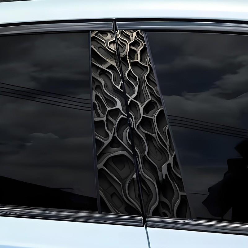 Compatible With Various Models Car B Pillar Geometric Sticker