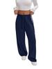 Pantaloni da Yoga Larghi da Donna Stile Europeo-Americano con Coulisse e Fascia Laterale