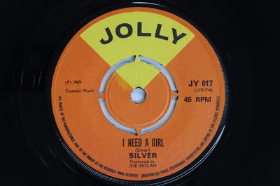 7inch Record SILVER  I Need A Girl  Lost And Found JY017 JOLLY 1969 UK Reggae Ska  Dub Used