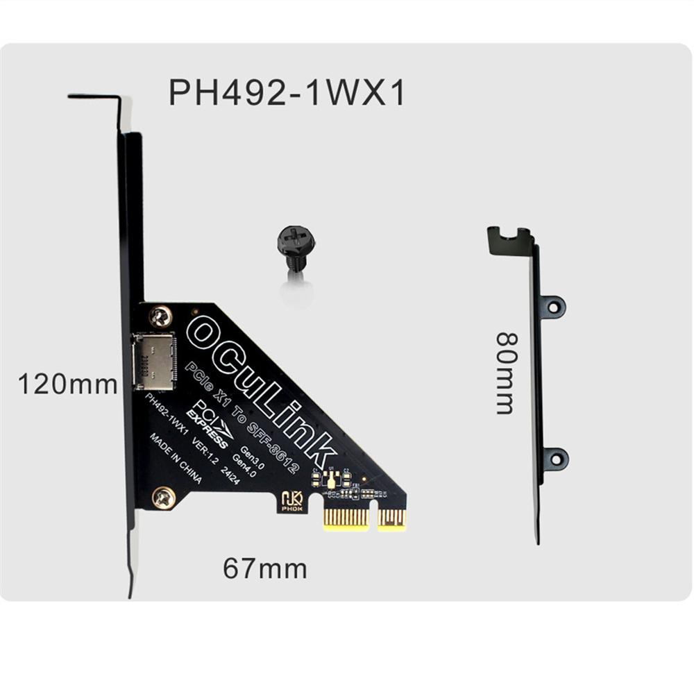 PCIE4.0 X1 Oculink SFF8611