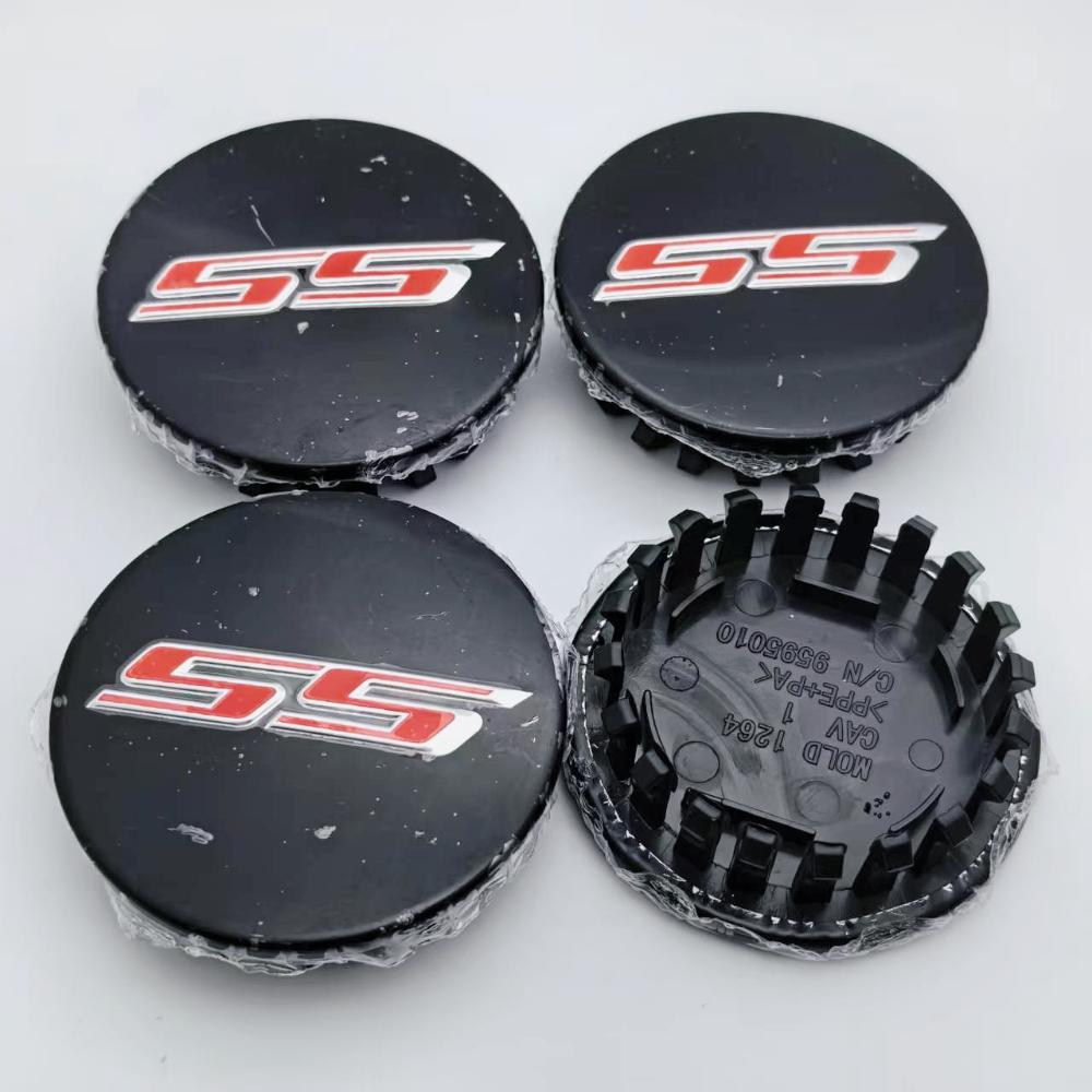 

4pcs 65mm SS Logo Emblem Car Wheel Center Caps Wheels Hub Rim Hubcaps Cover Replace Styling Accessories for Chevrolet SS Camaro 4pcs SS Badge