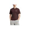 Adidas Originals Trefoil Essentials Pullover Comfortable Logo Print Short Sleeve T-Shirt Men Tops Shadow-Brown IZ2100