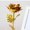 The  Gold-plated Red Rose with LED Light In Glass Dome for Wedding Party Mother's Day Gift
