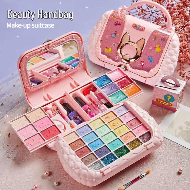 

Children s Washable Colorful Makeup Set - Playhouse Simulation Toy Box for Girls
