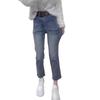 2025 New Spring/Autumn High-Waisted Elastic Slimming Petite Cigarette Jeans for Women