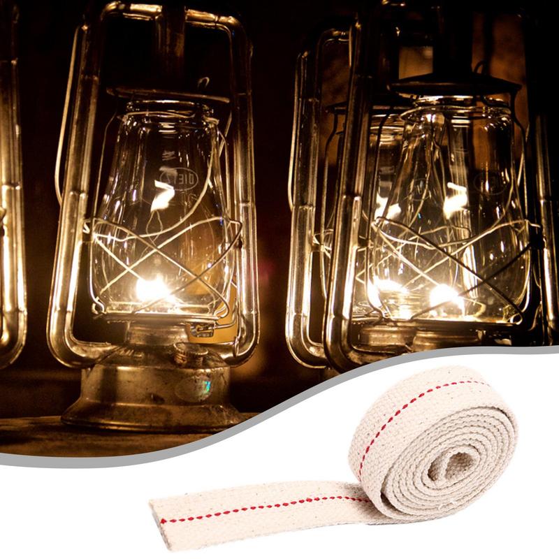 5Meter/Roll Kerosene Lamp Wick Braided Cotton Flat Oil Lamp Lanterns Cotton Wicks Handmade Portable Horse Lamp Supplies
