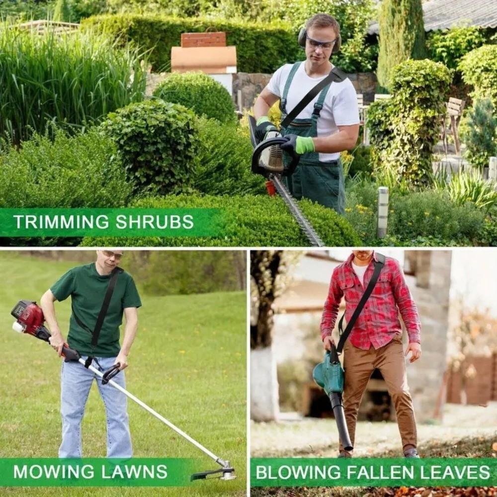 Nylon Belt Lawn Mower Harness Strap Adjustable Length Grass Brush Cutter Belt  for Garden