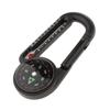 Compass 3 in1 Multifunctional Keychain Thermometer Hook Mini Compass  Hiking