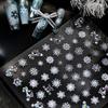 Exquisite Christmas Snowflakes Crystal Ball Nail Art Stickers Diy Nail Art Decoration Nail Accessories New Year Manicure Decals