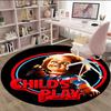 1pc Chucky3 Print Round Carpet Chair Round Carpet Suitable for Bedroom Living Room Home Decorative Carpet