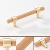 1pair Cabinet Pull Wooden Dressers Knob Simple Drawer Pulls Handles Kitchen Bedroom Furniture Hardware Enduring