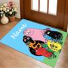 Custom Name Colorful Creatures Living Room Non-Slip Area Rug Soft Carpet for Bedroom Kids Playroom Sofa Office Home Decor Doormat