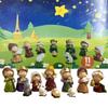 Krippenfiguren Weihnachtsfigur Ornament Geburt Jesu Skulptur für Schreibtisch Nachttisch Bücherregal Bücherregal Fenster